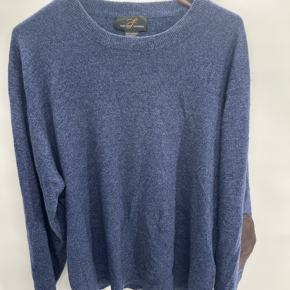 Pure Collection Men's Navy Crewneck‎ Sweater